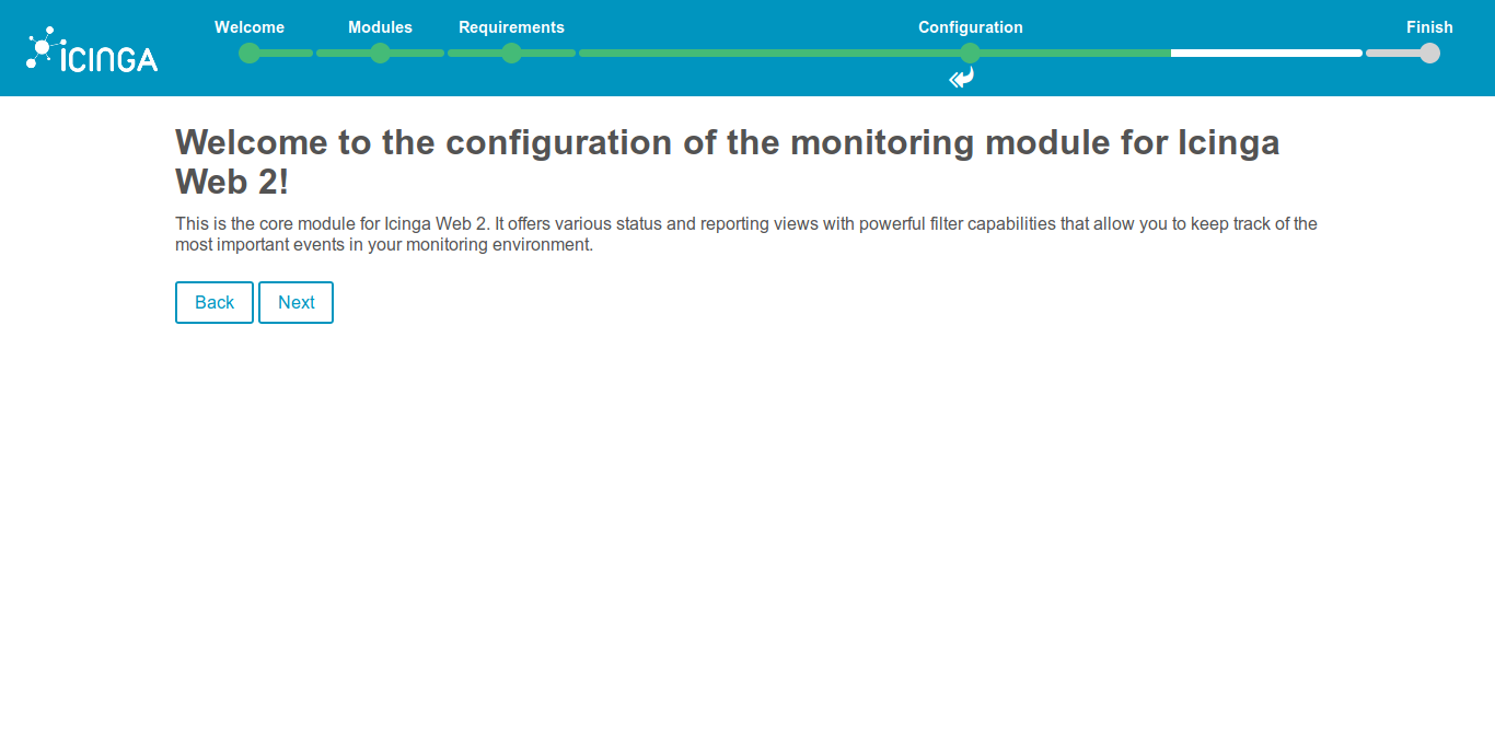 17.- Configuring the monitoring module