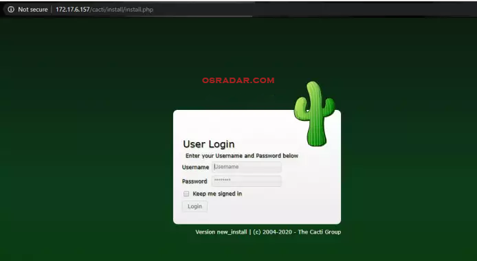 how to install cacti monitoring server on debian 10 with nginx