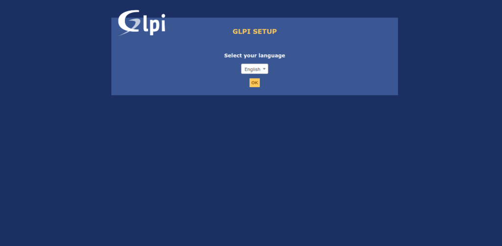 3.- Glpi setup