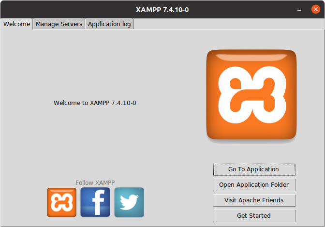 7.- XAMPP main screen